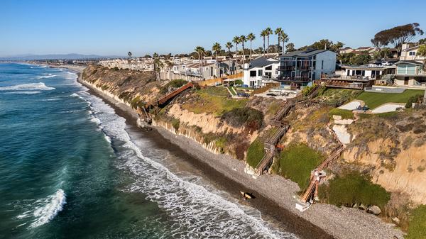 Aerial — Coastline & Bluff