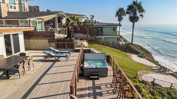 Deck with Hot Tub & Ocean View