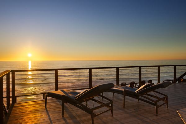 Outdoor Seating at Sunset